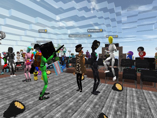 Kawkoons and Cryptowoman on the catwalk