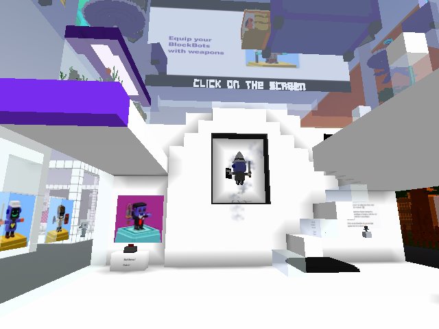 BlockBots hideout... I tunneled here from the CryptoVoxels Underworld! Can you find the BlockBots? cryptovoxels.com/s/caverns