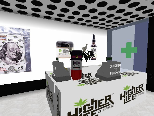 Higherlife CBD products in the Metaverse! Buy them here!!!!