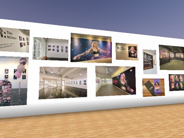 photos of exhibition in Seoul, Osaka, Bangkok, and Metaverse.