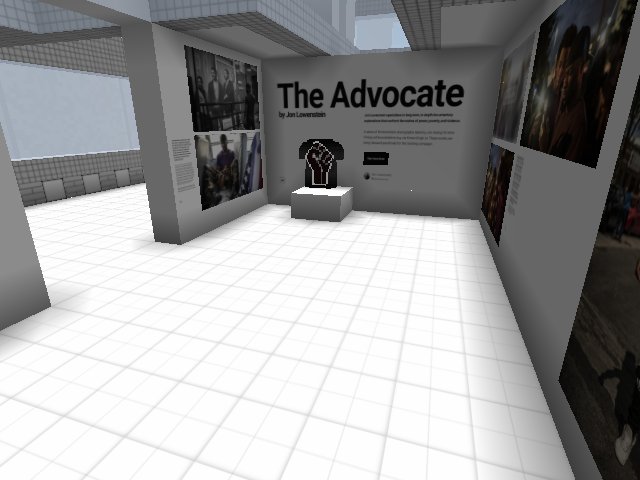 The Advocate Exhibition . A solo show by Jon Lowenstein