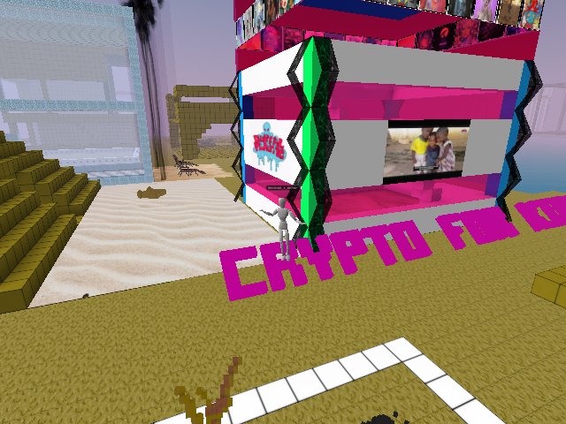 Unfortunately, stepping into these letters gets my character stuck. I am just "free-renting" across the street, but it has complicated my build a few times. I don't want to cause a fuss.