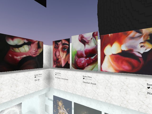 Artist @_Sonia_Perez_ in Heretique 121 Winter Exhibition