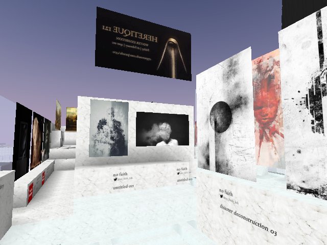 Artist @no_faith_left in Heretique 121 Winter Exhibition