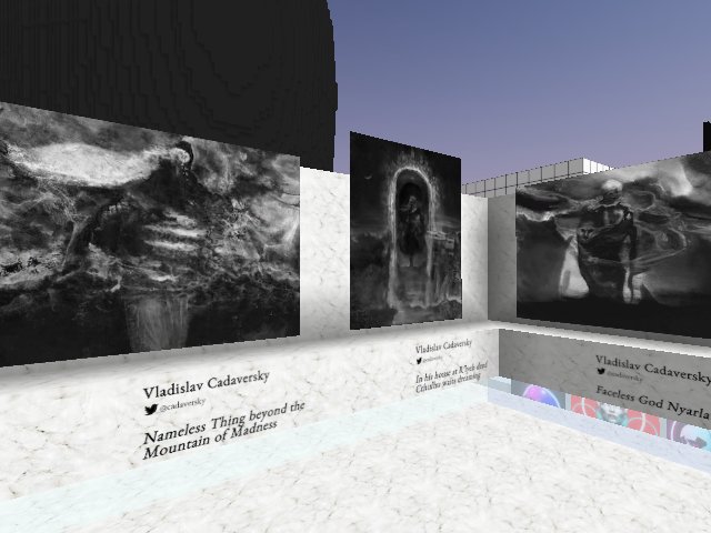 Artist @cadaversky in Heretique 121 Winter Exhibition