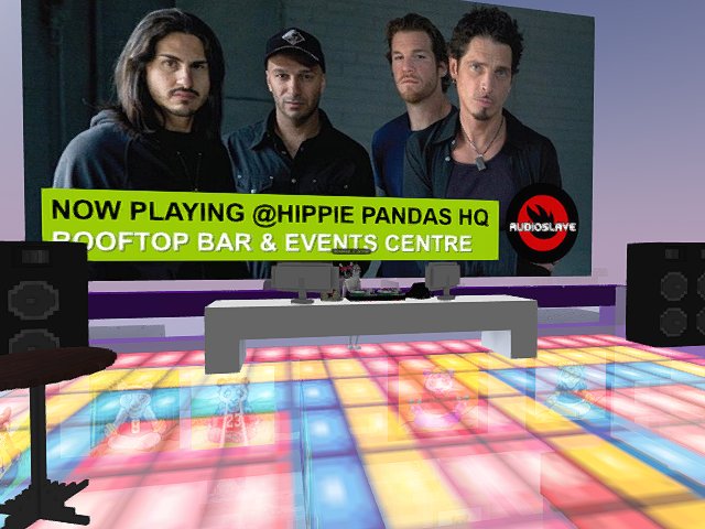 This could be us :) -- hanging out with CryptoAdvocate atop the Hippie Pandas HQ. Discussing music venues in the metaverse