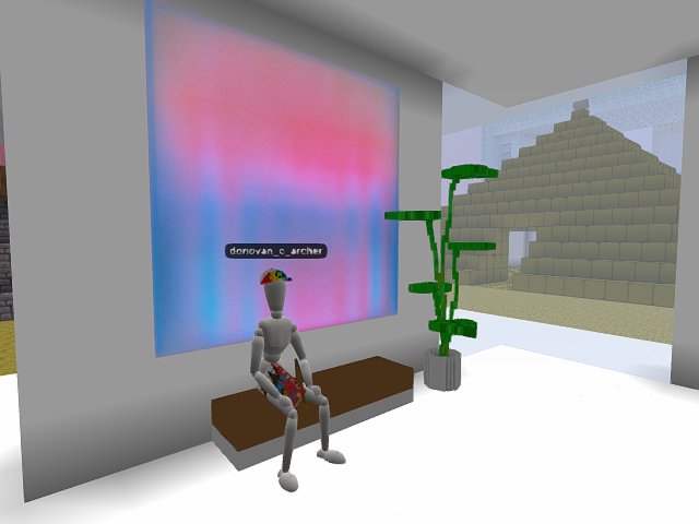 The great things about hats in the metaverse... one size DOES fit all! Trying on a few pieces for upcoming collections. The building is coming along.