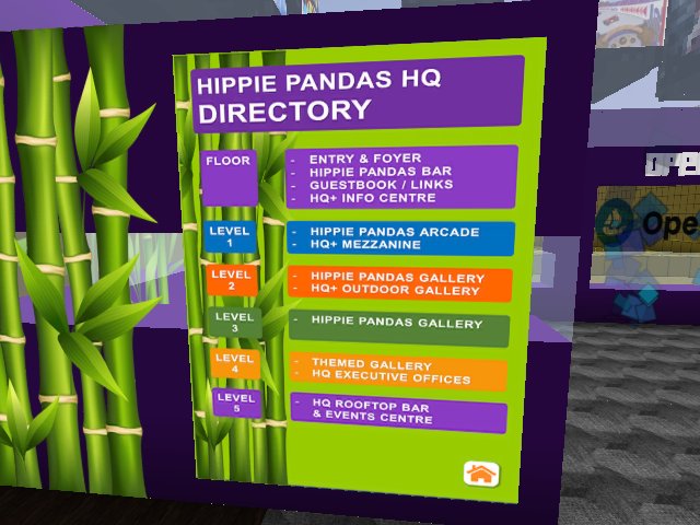 Everyone should have a foyer directory @HippiePandas HQ