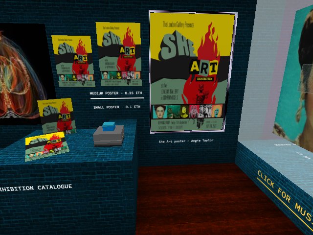 Pick up a free exhibition catalogue or buy a poster at the SHE ART exhibition!