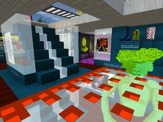 Inspired by the antics last night I've given the London Gallery a makeover, it now has a proper dancefloor and redesigned stair case - more room for art and dancing! :-)