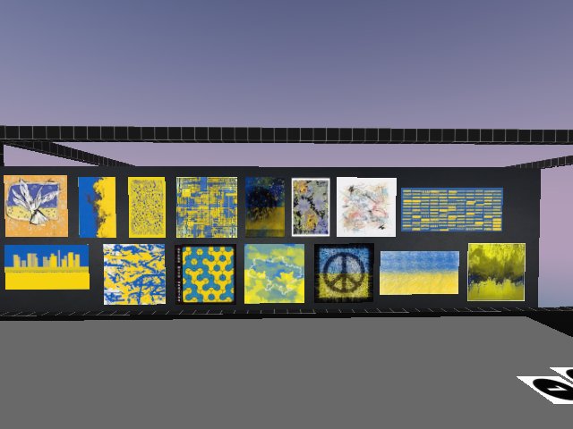 Inspired by @dcarcher - here is my Ukraine Wall - all proceeds from this art will be donated to Ukraine projects - (many more too) did not have enough wallspace. all from Versum (xyz) and multi editions