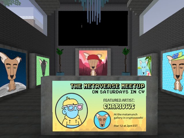 Come check out the CHARLOWS that have taken over my gallery this week! Join us on Saturday March 12 at 2pm EST for The Metaverse Meetup where I will interview the creators! Check out their website: charlows.com