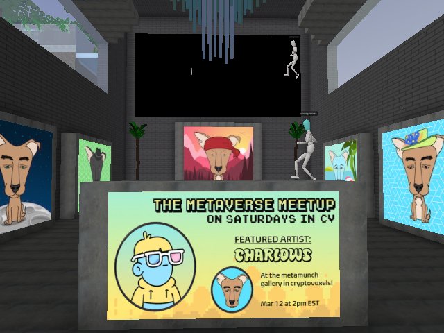 The Metaverse Meetup is starting now featuring CHARLOWS! Listen in on twitter spaces (@metamunch_eth)
