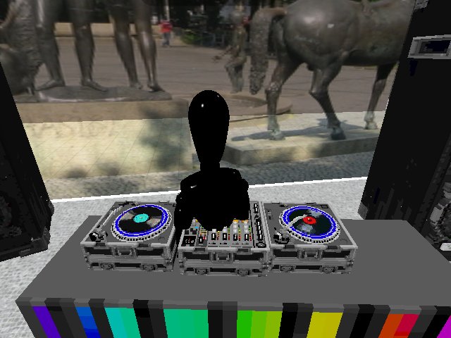dj entter literally in the mixer.