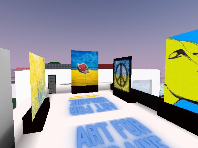 5 floors of art supporting Ukraine - take a look - BUY with tezos, Sign the guestbook and share!!