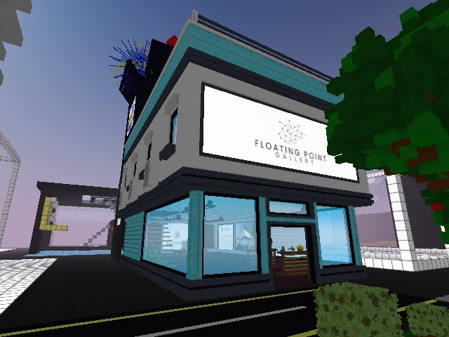 Floating Point Gallery is opening soon in Cryptovoxel!