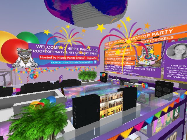 HIPPIE PANDAS PARTY & NFT GIVEAWAY EVENT 7PM THIS FRIDAY NIGHT @Hippie Pandas HQ