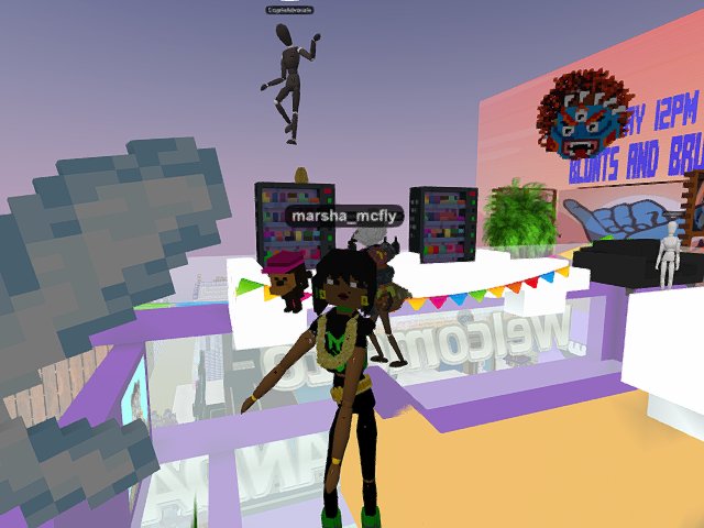 Having some fun on the roof with Hippie Pandas NFT