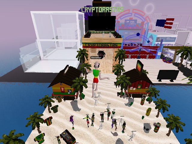 A womp from CryptoRastas Voxels metaverse