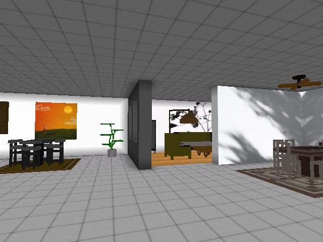showroom with examples of room setup