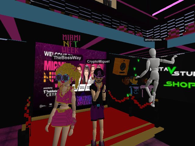 Red Carpet in MIAMI NFT Week in GMetaOne Arena