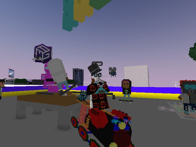 Proudly wearing my #onchainchaincv on my cryptovoxels OG outfit.