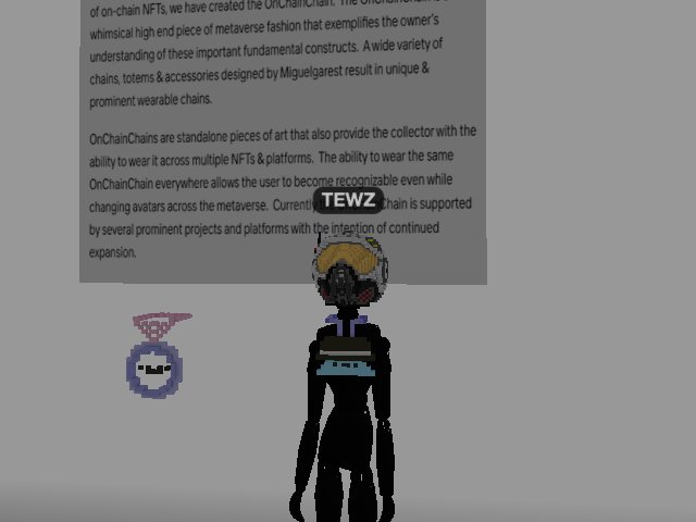 I made a little display where you can "try on" an OnChainChain .