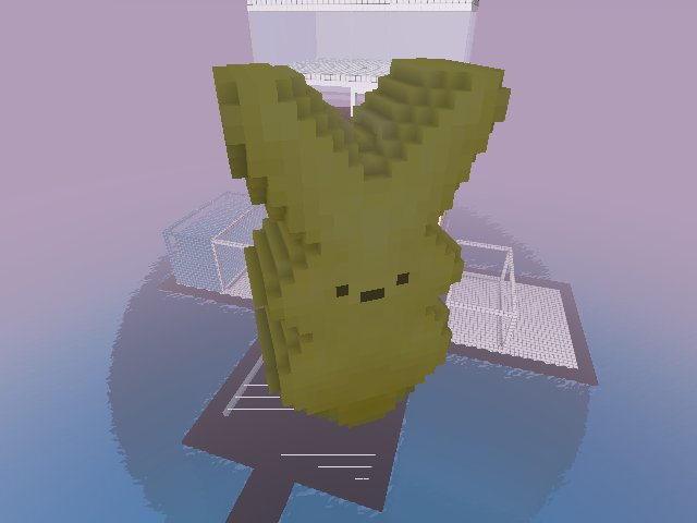 Shoutout to all my Peeps! The first 5 people to Womp this Bunny w/ the caption "TEWZ is my Peeps!" Win this #Cryptovoxels Wearable!!