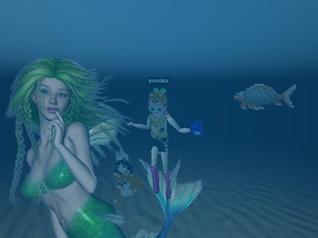 I met a beautiful mermaid.