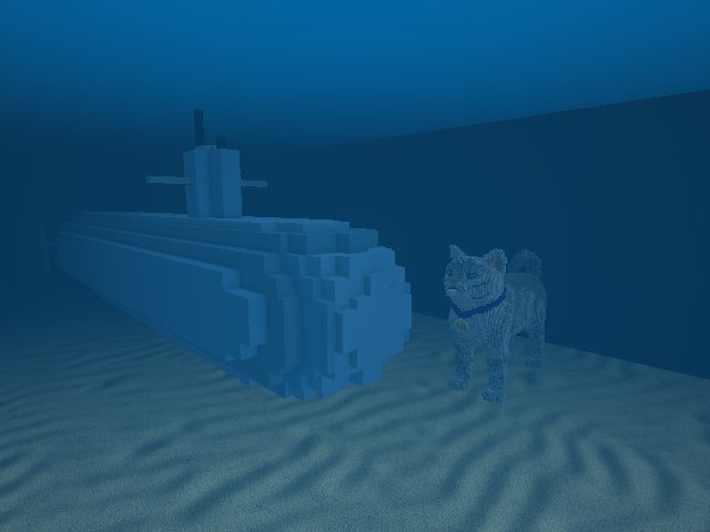 Brought my sub over to prove there's a secret underwater cat! It's Sandymeow"s....