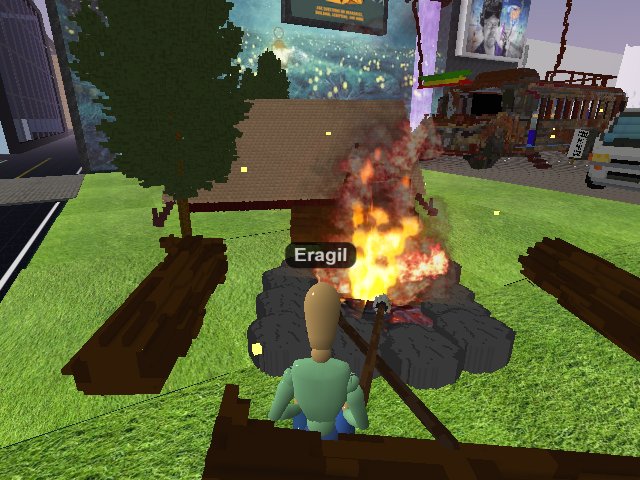 Apparently Kids these days are too cool to camp, so just out here roastin marshies alone and tellin myself campfire stories. *sigh*