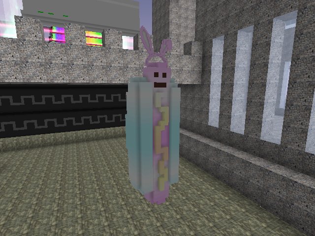 i went to miami and all i got was this pastel gradient hotdog by Bitpixi w/ Tewz Bunny Ears