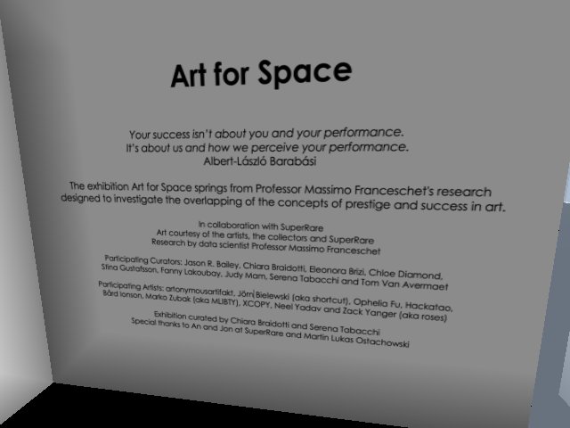 My art is in a new exhibition. Come look at Art for Space