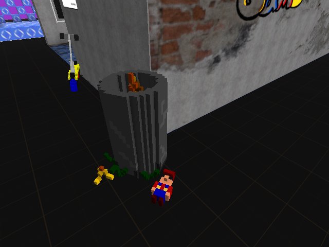 Mario slipped on a banana peel?