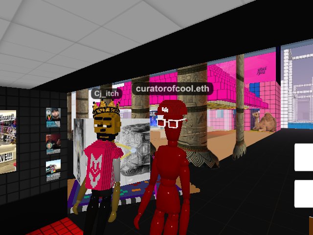 Kickin it with one of the coolest in the metaverse CJ_Itch