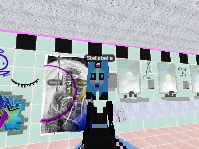 Pattern's bar bathroom!