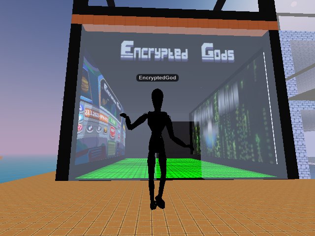 The Gods have entered CryptoVoxels. Come check out our parcel, website, and intro video.