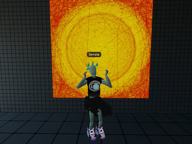 Testing out a new outfit at this mesmerising exhibition