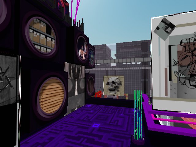 On the lounge deck at The Voxel Hotel ...