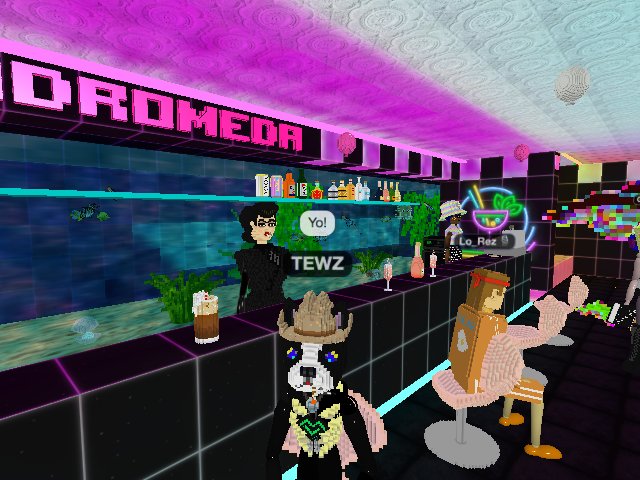 All black ... from head to toe ... Just swung by for a drank!