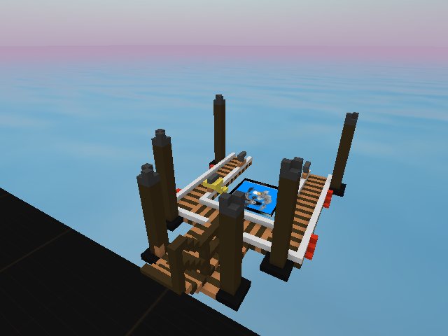 since no boats are coming by, the fish are taking over.