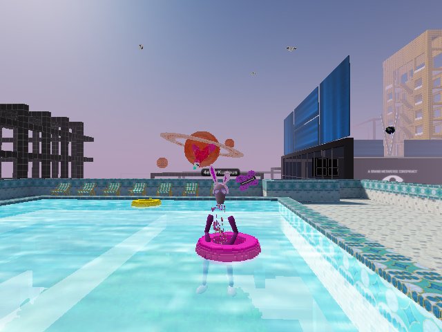 Chillin in the pool before the big party!!!