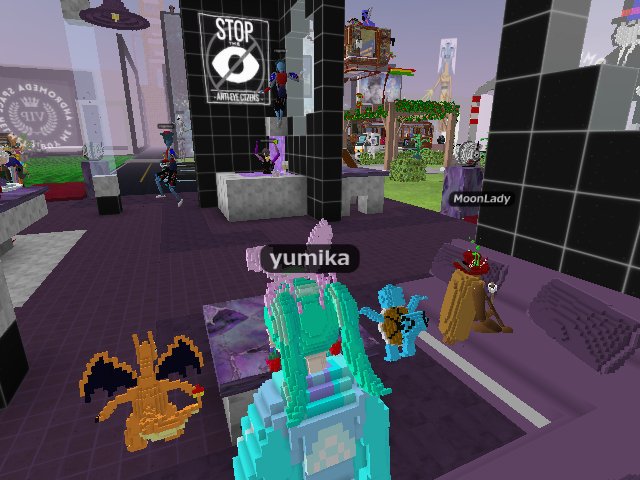 Taking a break in the VIP lounge