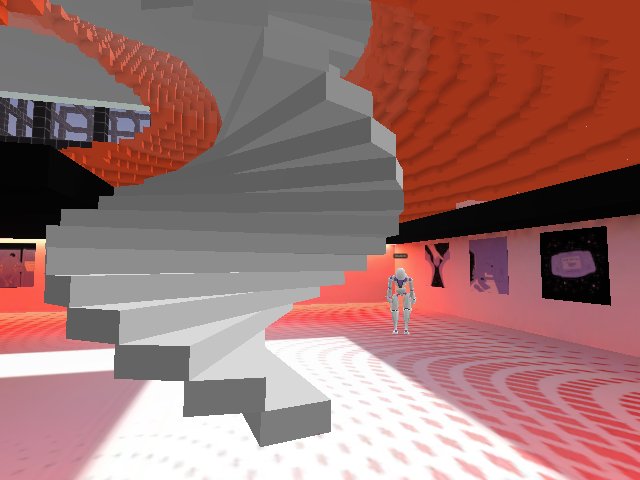 Spiral staircase in the planet