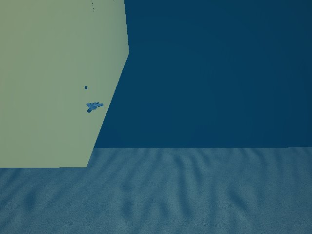 well thats a bit sketchy... a random weapon pointing out of a random item in the sea...
