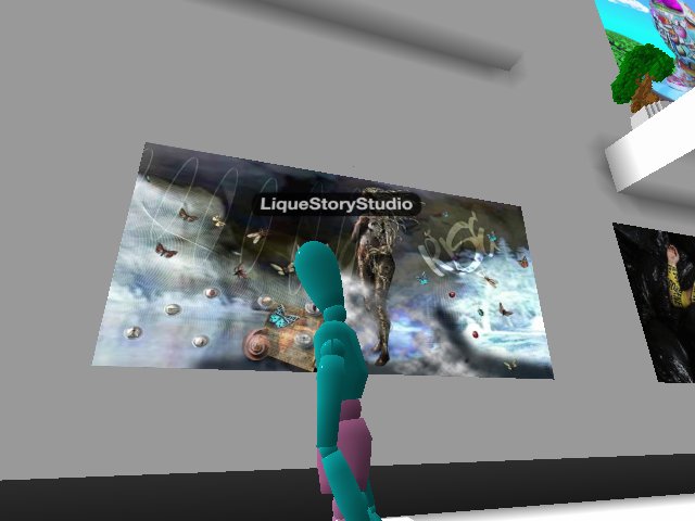 Here I am in front of my work, reBirth of Venus vers.102 - LiqueStoryStudio at the Searchlight Atelier &Gallery venue. Show opens May 12th @ https://www.cryptovoxels.com/play?coords=S@5546W,1907N
