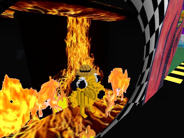 it´s ok dog in fire meme in 3d <3
