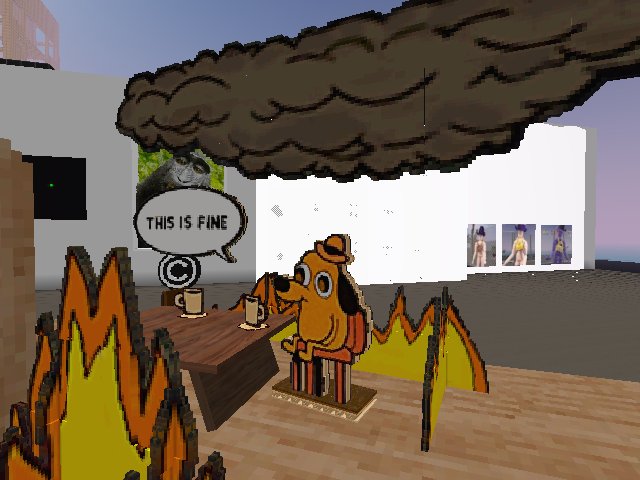 this is fine DOG MEME