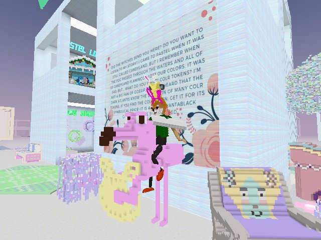 My pink flamingo can play a harp while givin me a ride. 
Your move non-Pink Flamingo gang