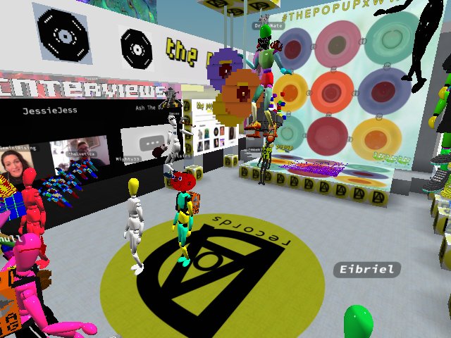 party again. cryptovoxels seems to like parties.